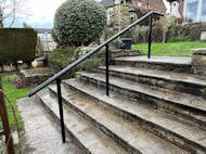 Bespoke Metal Handrail Created Onsite in Bury